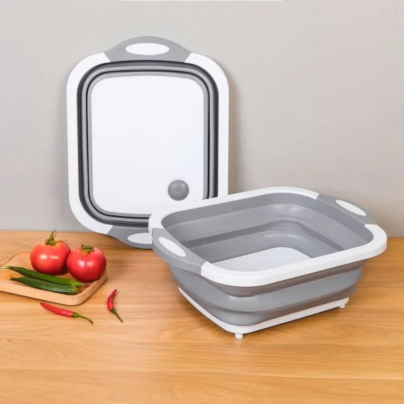 Foldable Wash Basin – Portable Collapsible Plastic Sink for Home, Travel & Camping
