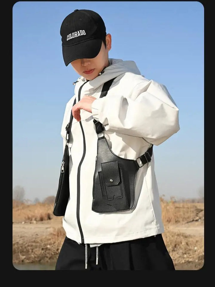 Waterproof Tactical Chest Bag – Multi-Pocket Anti-Theft Shoulder Bag for Travel, Hiking & Daily Use