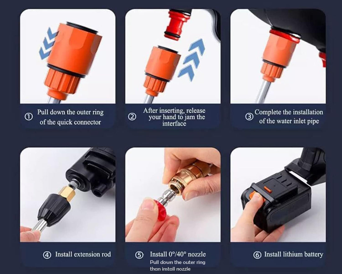 Cordless Portable Wireless Pressure Washer Gun (MV-011)