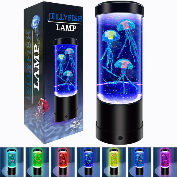 LED Jellyfish Lava Lamp – Relaxing Aquarium Mood Light for Bedroom & Desk Decor