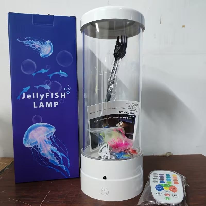 LED Jellyfish Lava Lamp – Relaxing Aquarium Mood Light for Bedroom & Desk Decor