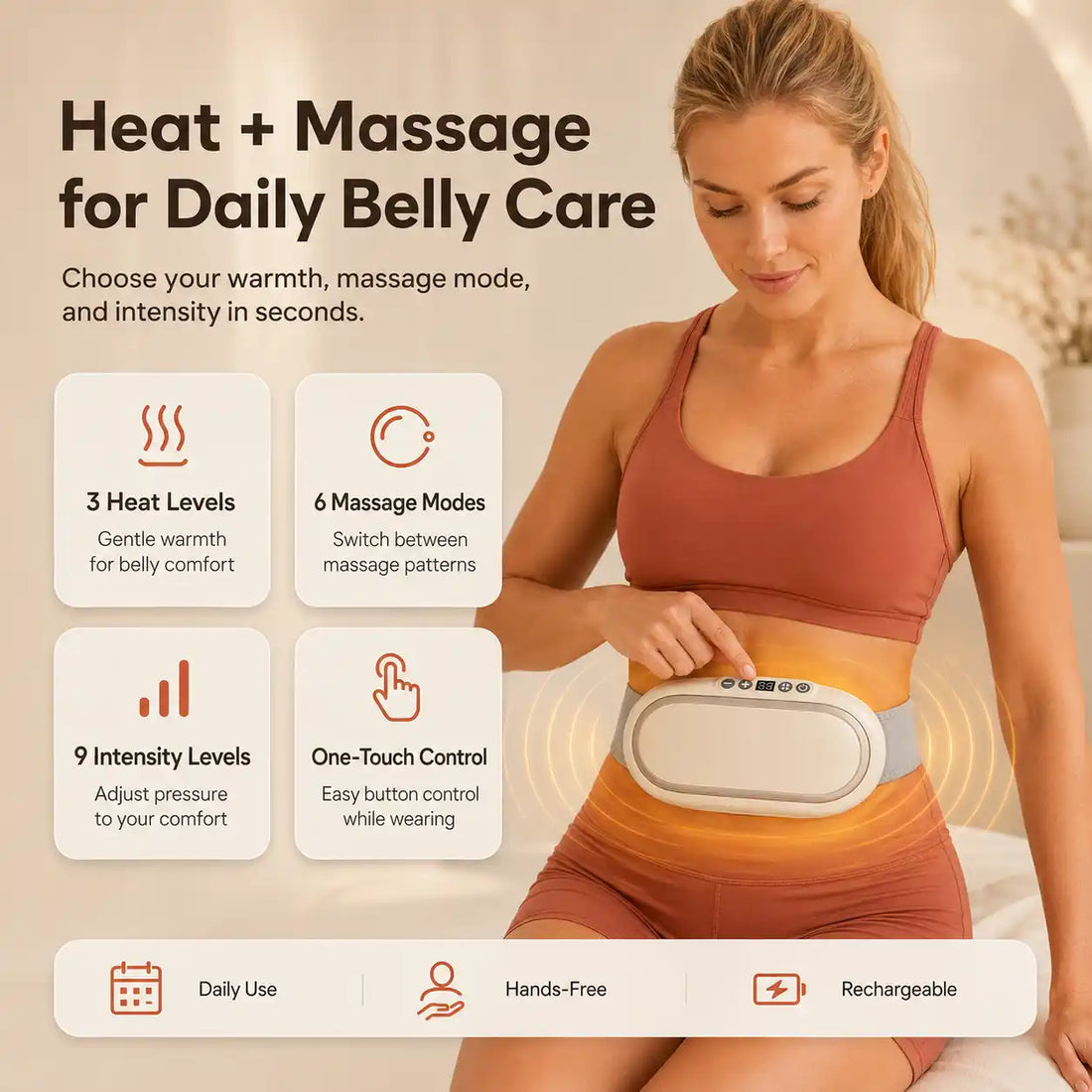 Rechargeable Slimming & Fat Burning Belt for Weight Loss & Pain Relief