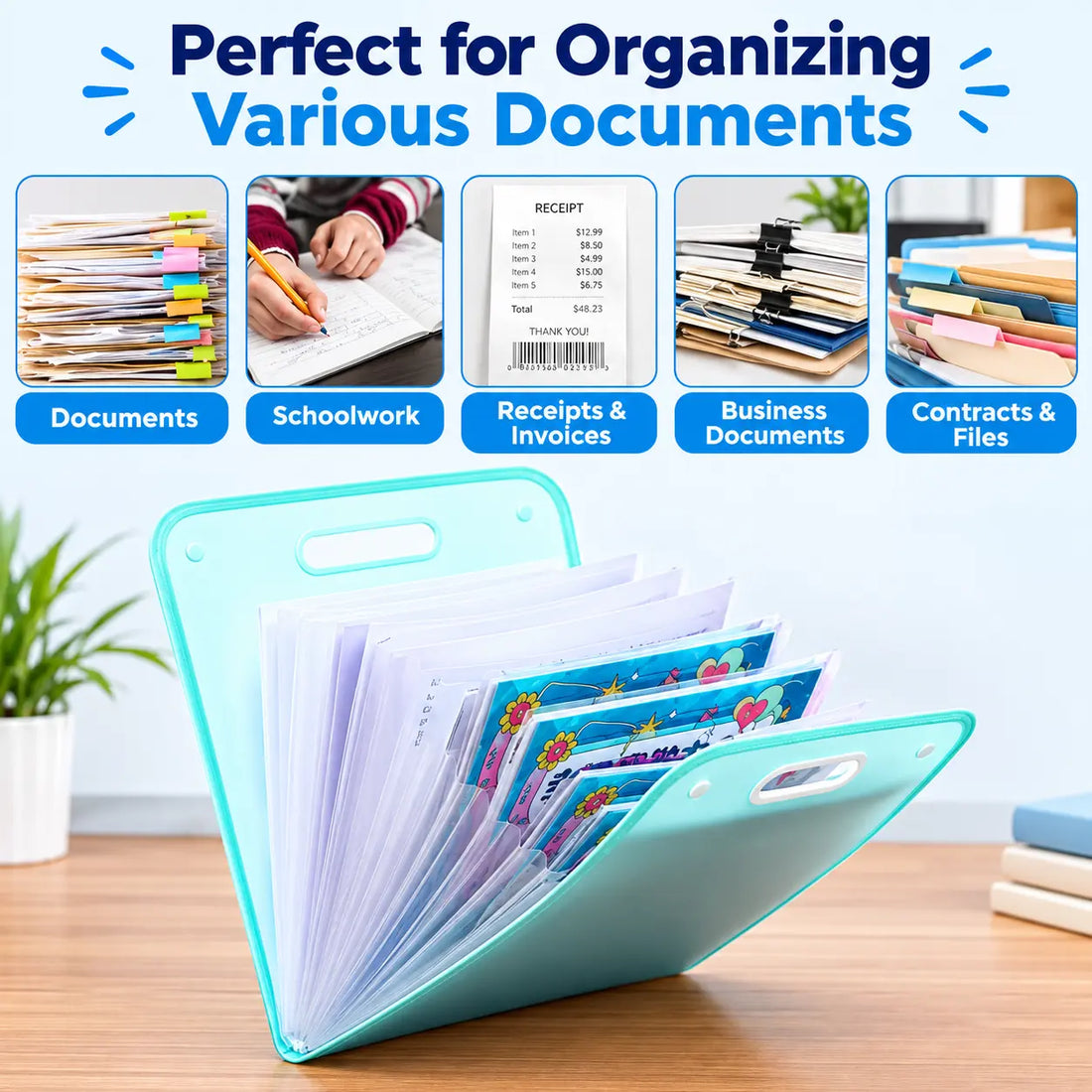 ❤️Extended waterproof folder