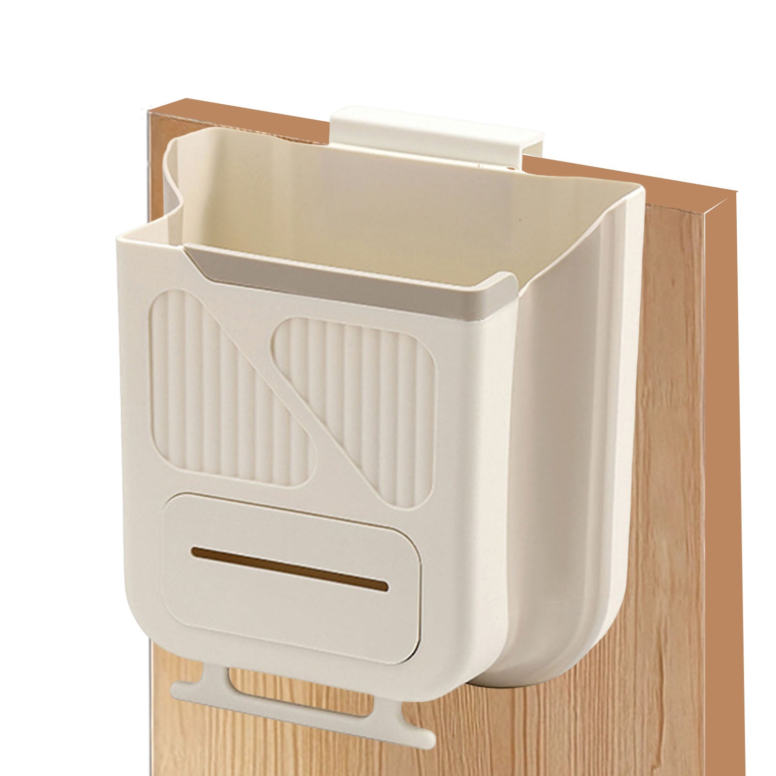 Compact Wall-Mounted Trash Can – Space-Saving Garbage Bin for Kitchen, Bathroom, Cabinet & RV