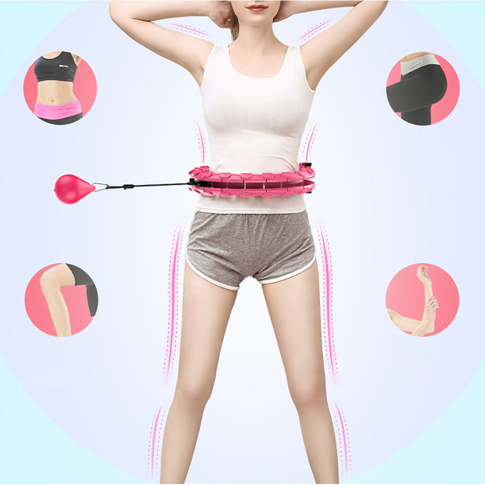 Adjustable Weighted Hula Hoop – Detachable Fitness Hoop for Waist & Abdominal Workout