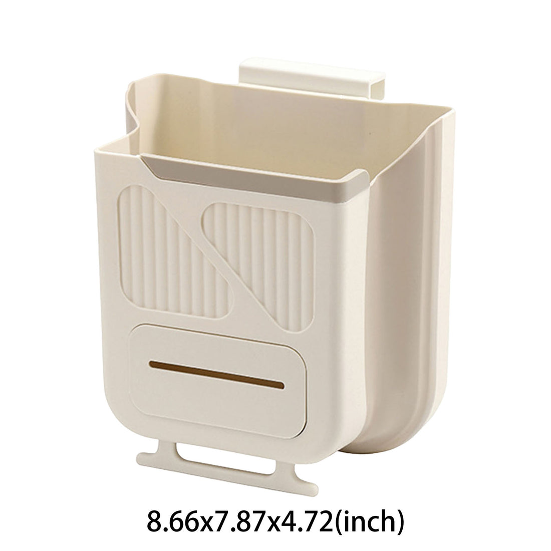 Compact Wall-Mounted Trash Can – Space-Saving Garbage Bin for Kitchen, Bathroom, Cabinet & RV