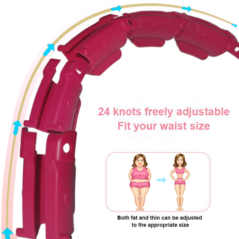 Adjustable Weighted Hula Hoop – Detachable Fitness Hoop for Waist & Abdominal Workout
