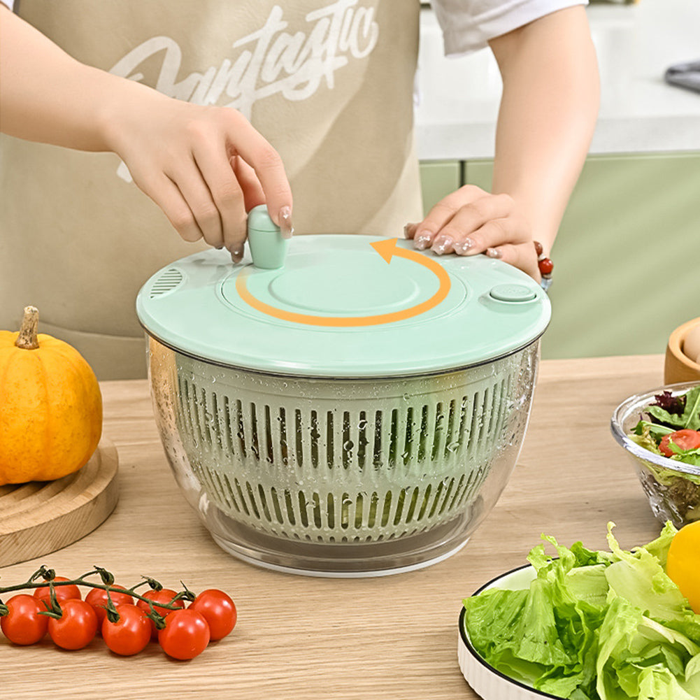 Manual Salad Spinner & Vegetable Washer – Fruit & Lettuce Dryer