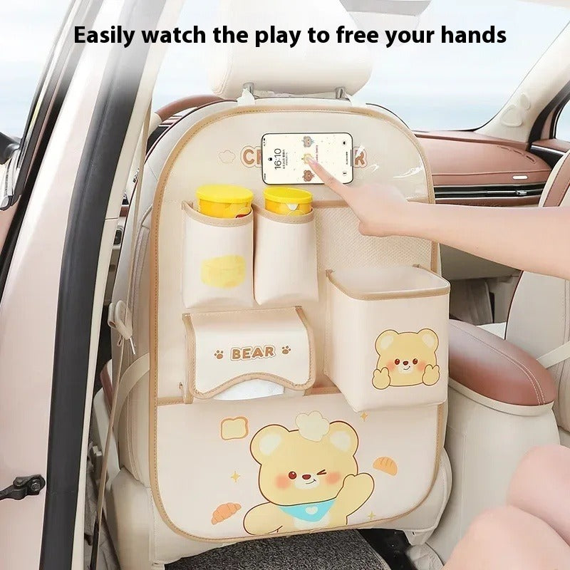 Car Seat Back Organizer – Multifunctional Rear Seat Storage Bag for Car Accessories & Essentials