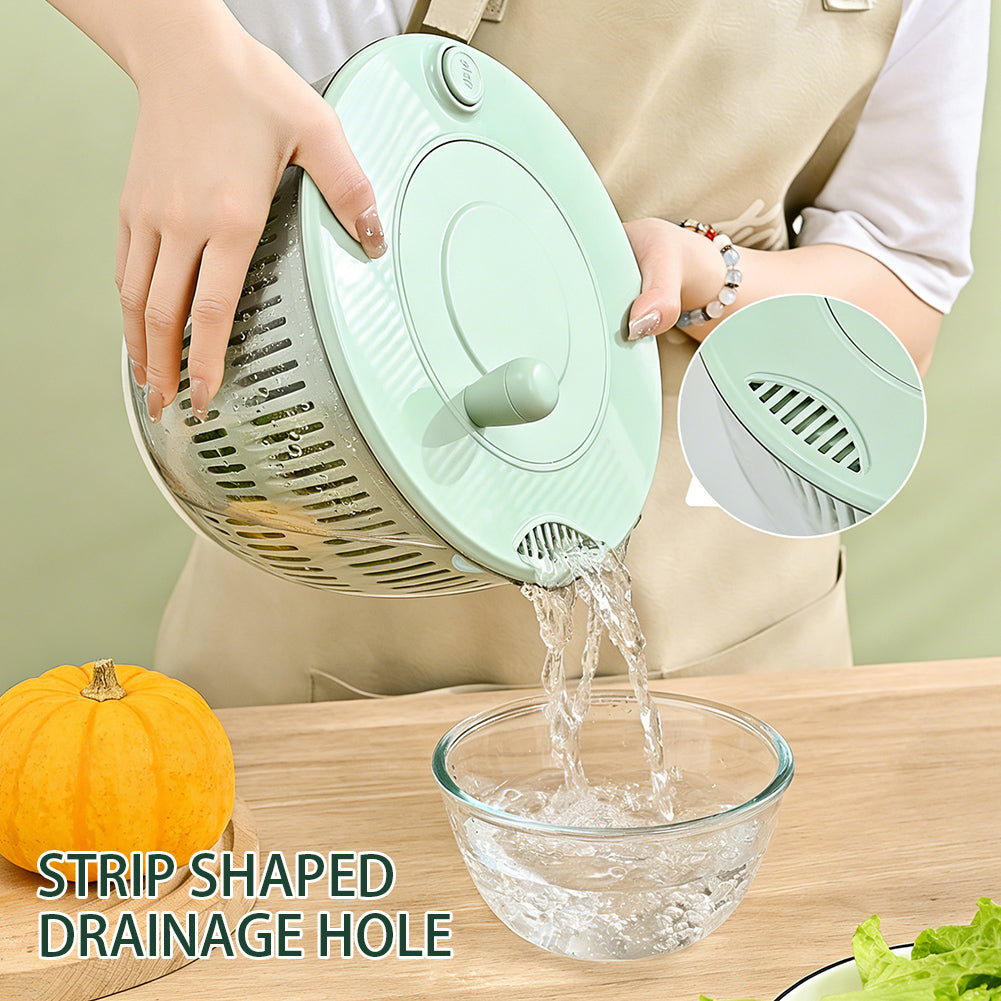 Manual Salad Spinner & Vegetable Washer – Fruit & Lettuce Dryer
