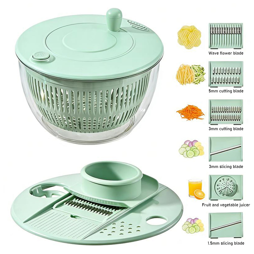 Manual Salad Spinner & Vegetable Washer – Fruit & Lettuce Dryer