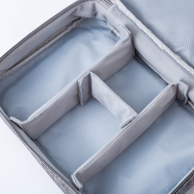 3-Layer Travel Organizer Bag – Charger, Cable & Gadget Storage Case
