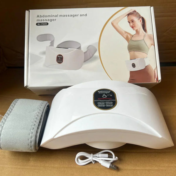 Heated Waist Massager Belt | Rechargeable Slimming & Fat Burning Belt for Weight Loss & Pain Relief