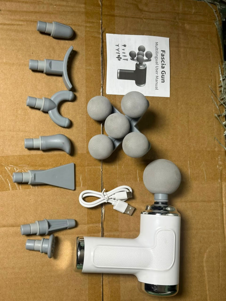 5in1 Deep Tissue Massage Gun – 6 Speed Muscle Massager