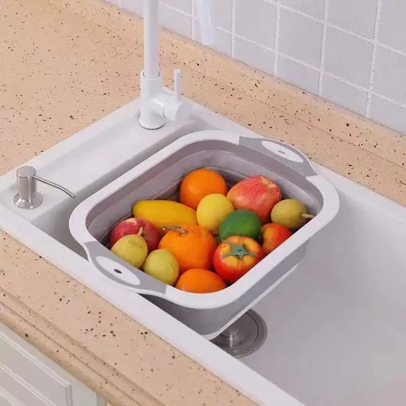 Foldable Wash Basin – Portable Collapsible Plastic Sink for Home, Travel & Camping