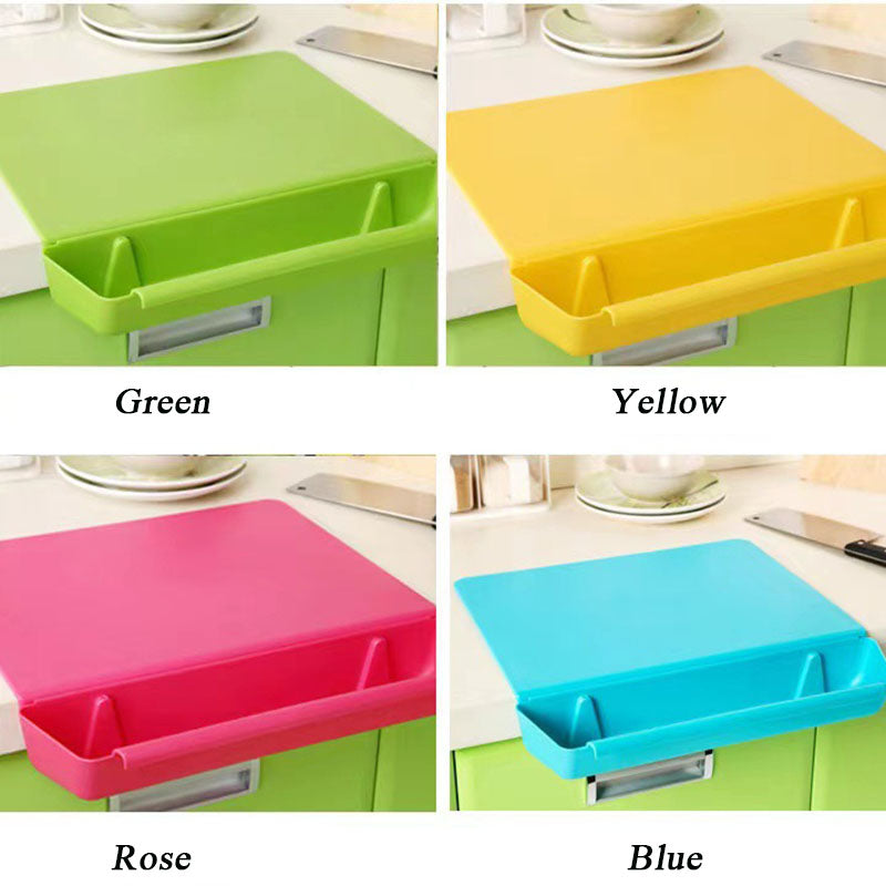 2-in-1 Double-Sided Cutting Board – Anti-Slip Chopping Board with Detachable Food Container