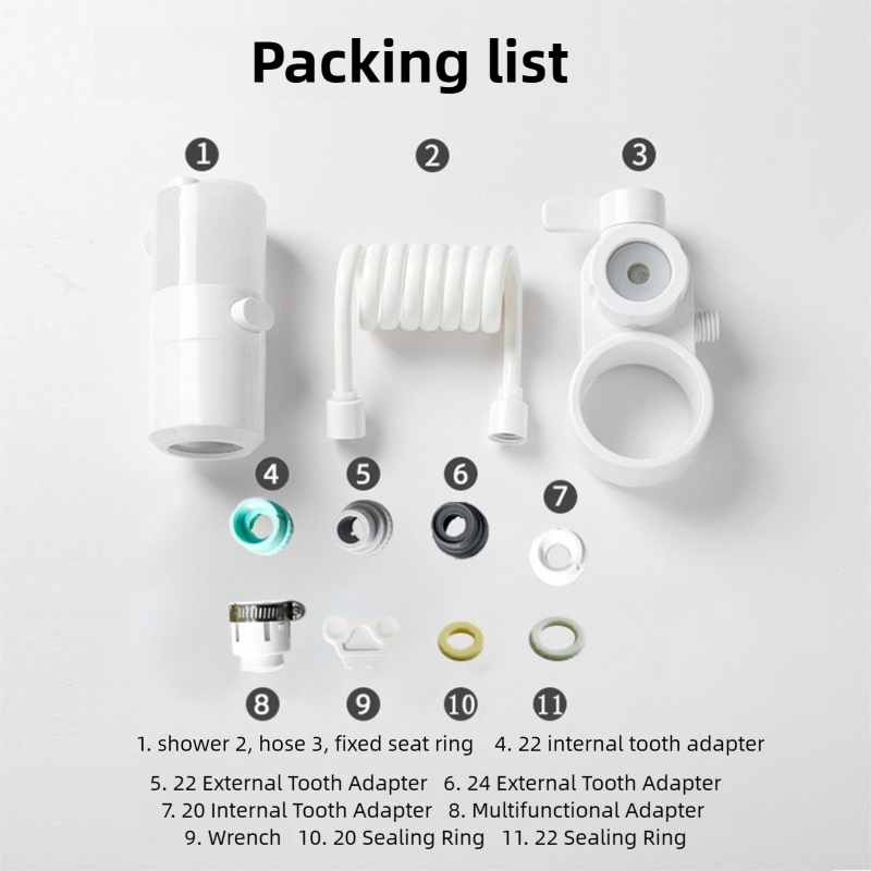 Kitchen Sink Faucet Sprayer – Flexible Tap Extension with Water Filter & Spray Head