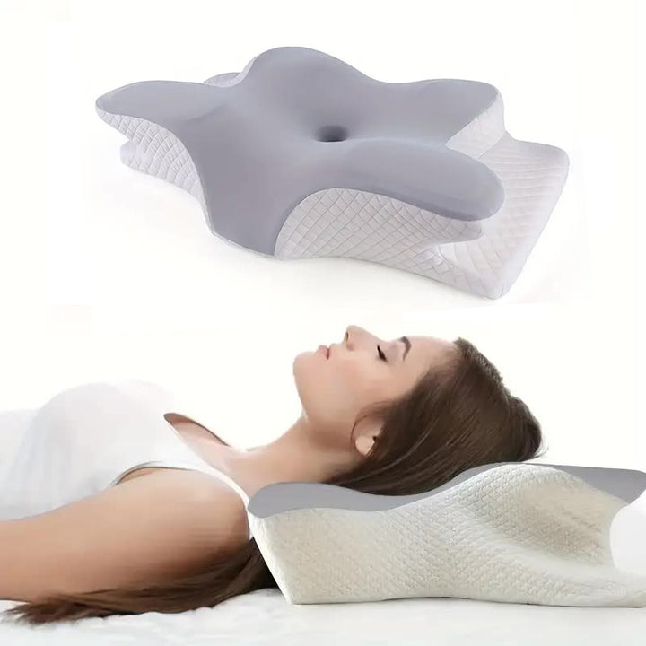 Butterfly Memory Foam Cervical Pillow – Ergonomic Neck Support & Orthopedic Sleep Pillow