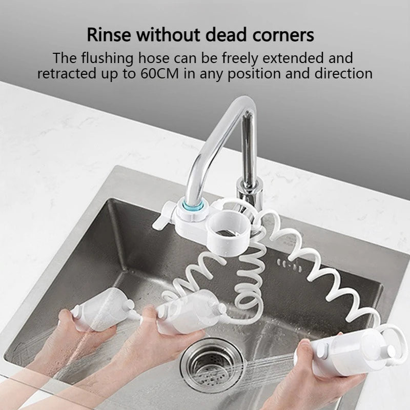 Kitchen Sink Faucet Sprayer – Flexible Tap Extension with Water Filter & Spray Head