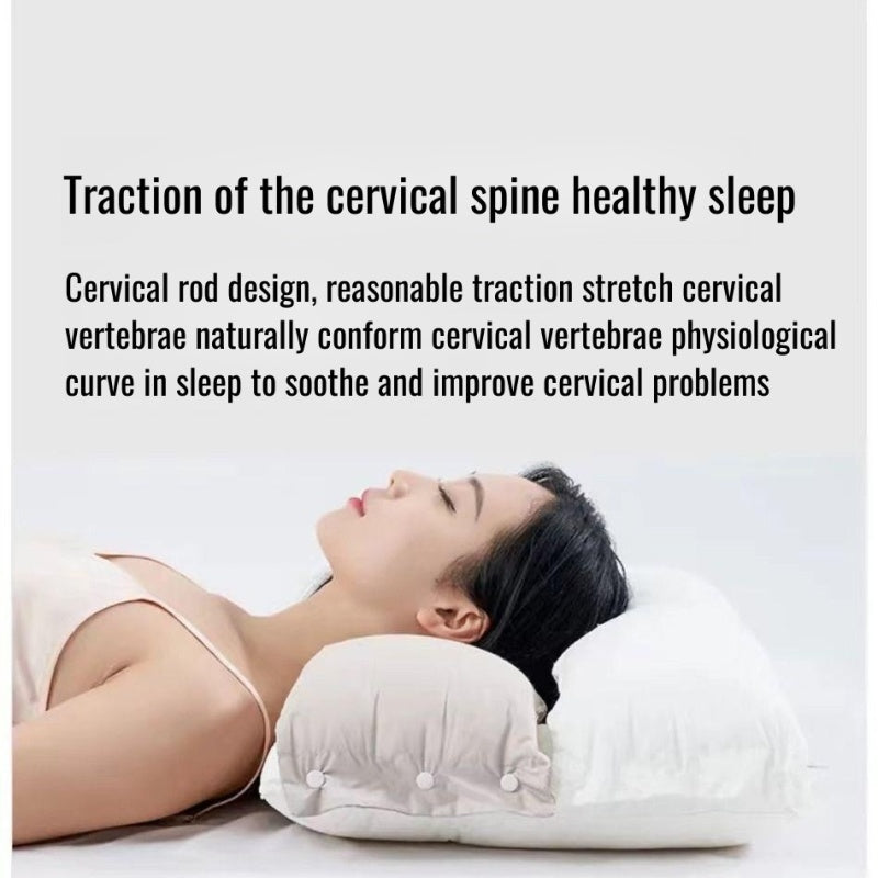 Cervical Neck Traction Pillow – 2-Way Relaxation & Sleep Support