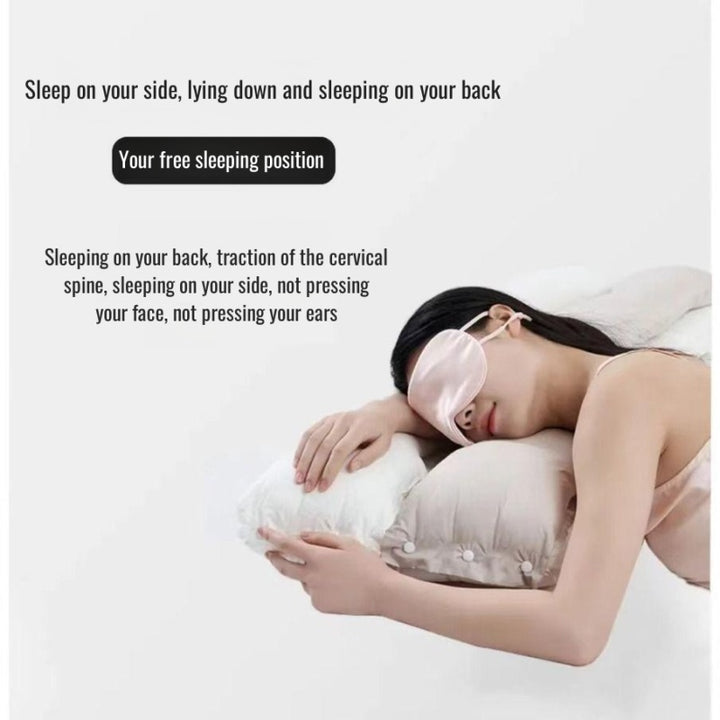 Cervical Neck Traction Pillow – 2-Way Relaxation & Sleep Support