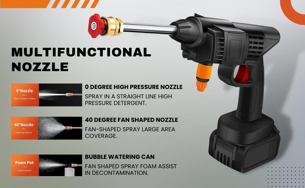 Cordless Portable Wireless Pressure Washer Gun (MV-011)