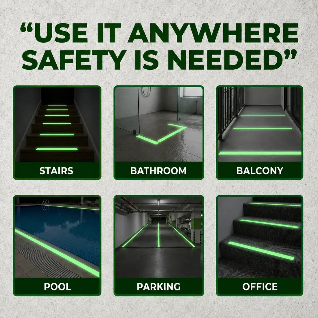 Anti Skid Tape Glow In The Dark