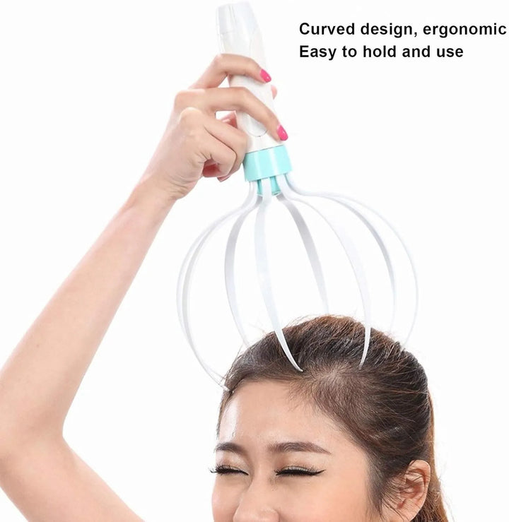 Main Bazaar Electric Scalp Massager, Vibration Head Massage Scratcher Octopus Shape Relaxation Tool