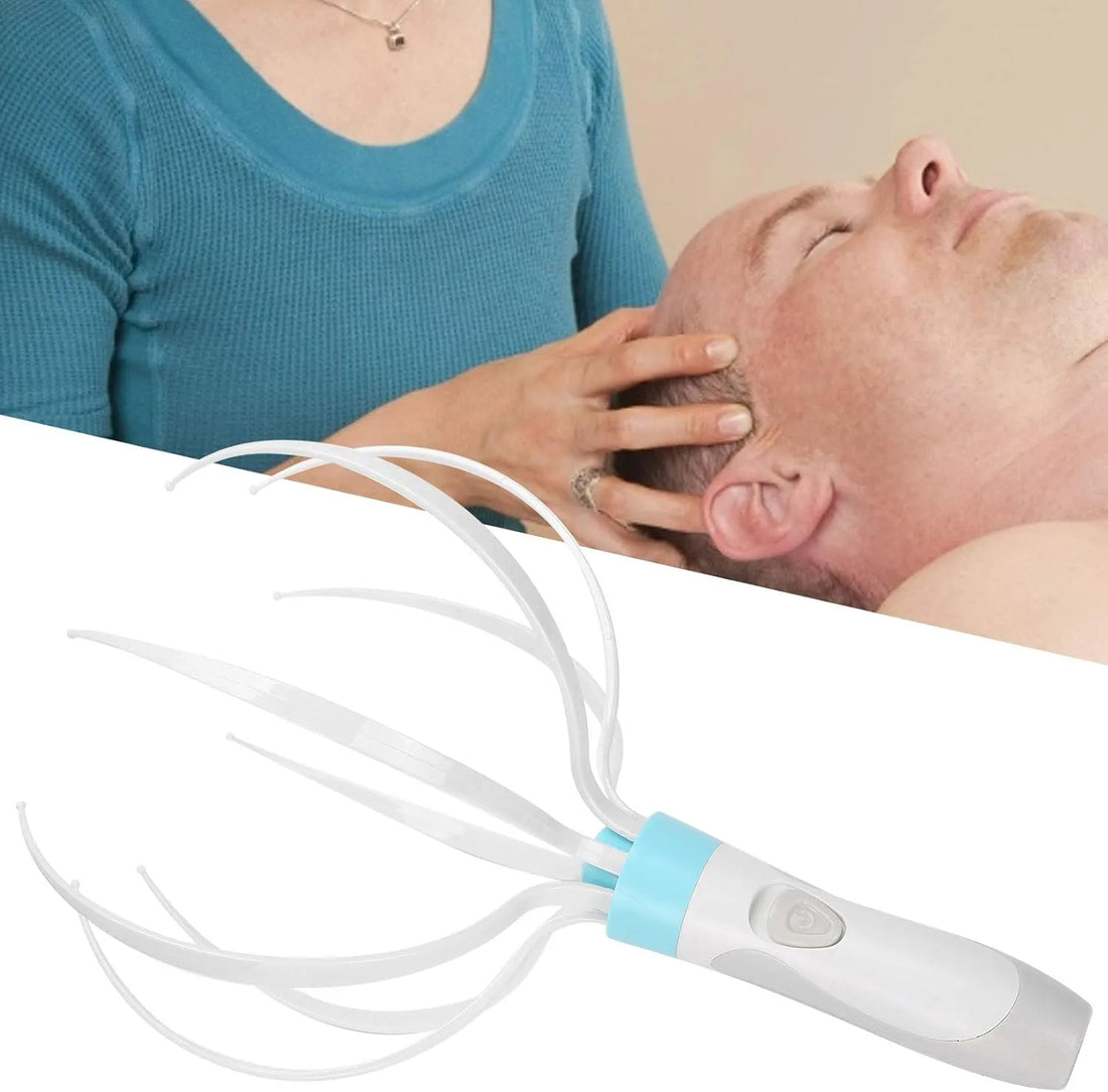 Main Bazaar Electric Scalp Massager, Vibration Head Massage Scratcher Octopus Shape Relaxation Tool