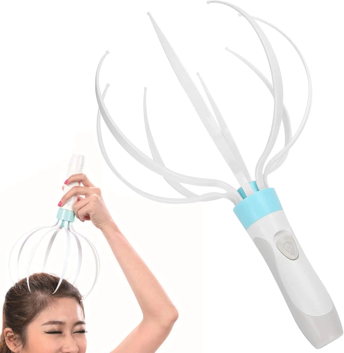 Main Bazaar Electric Scalp Massager, Vibration Head Massage Scratcher Octopus Shape Relaxation Tool