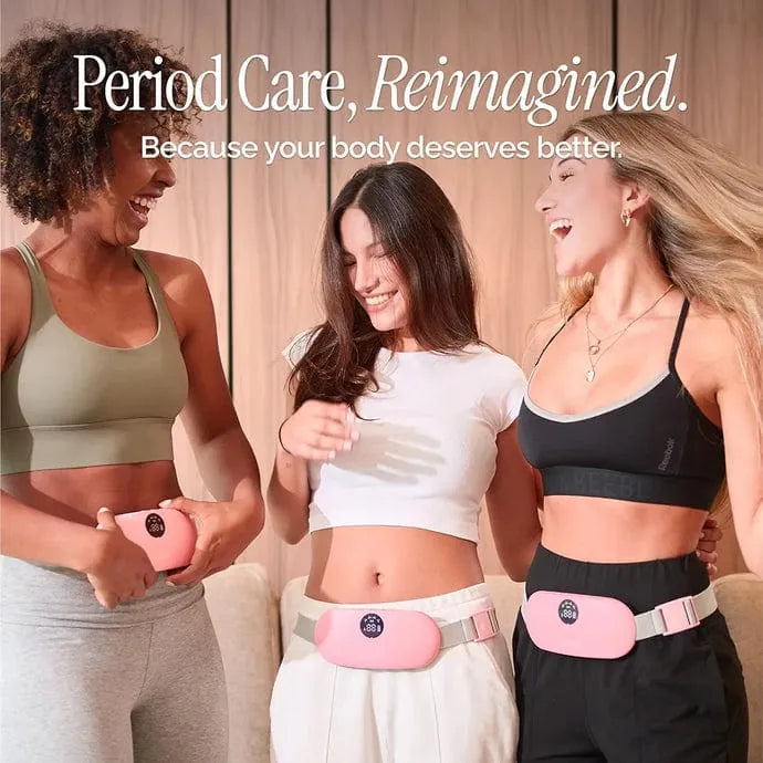 Main Bazaar Heating Pad for Period Cramps – Heat Massage & Vibration Therapy