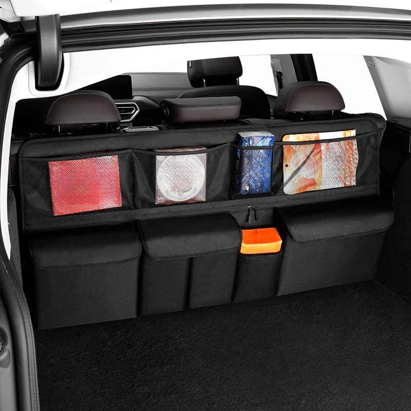 Car Trunk Storage Bag, Hanging Organiser – Large Capacity, Space-Saving & Durable Oxford Fabric