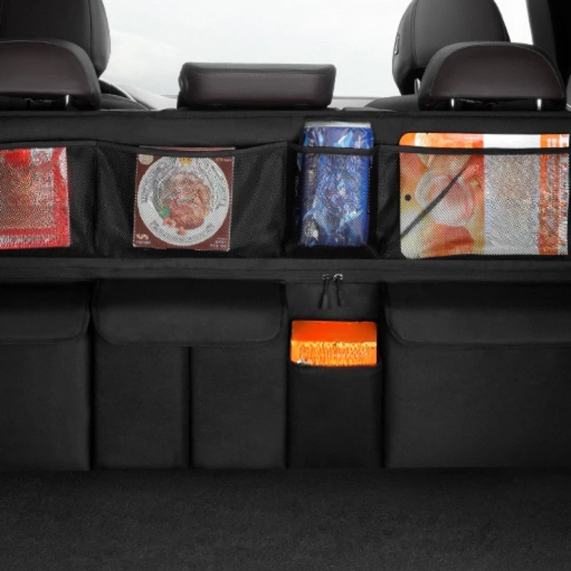 Car Trunk Storage Bag, Hanging Organiser – Large Capacity, Space-Saving & Durable Oxford Fabric